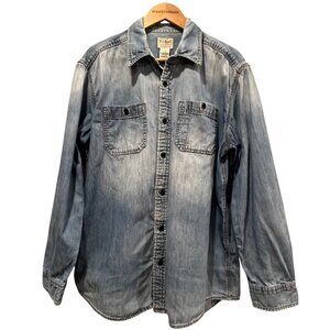 LL Bean Men's Denim Shirt, L